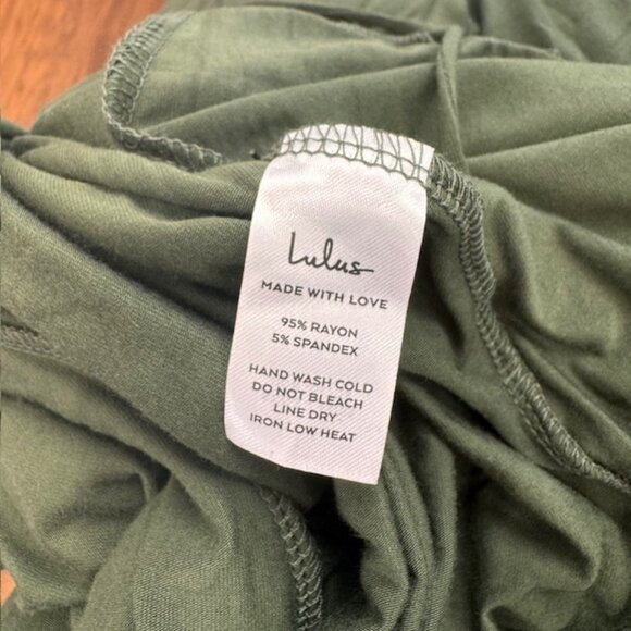 Lulu's Olive Green Maxi Dress - Picture 5 of 6